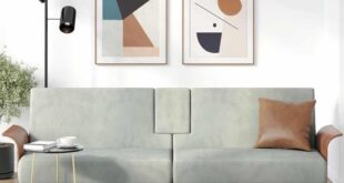 Sofa Bed With Cup Holders Light Gray Velvet For Your Space