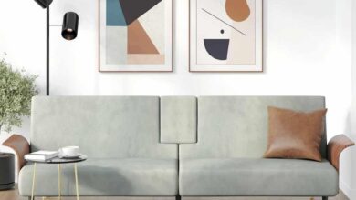 Sofa Bed With Cup Holders Light Gray Velvet For Your Space