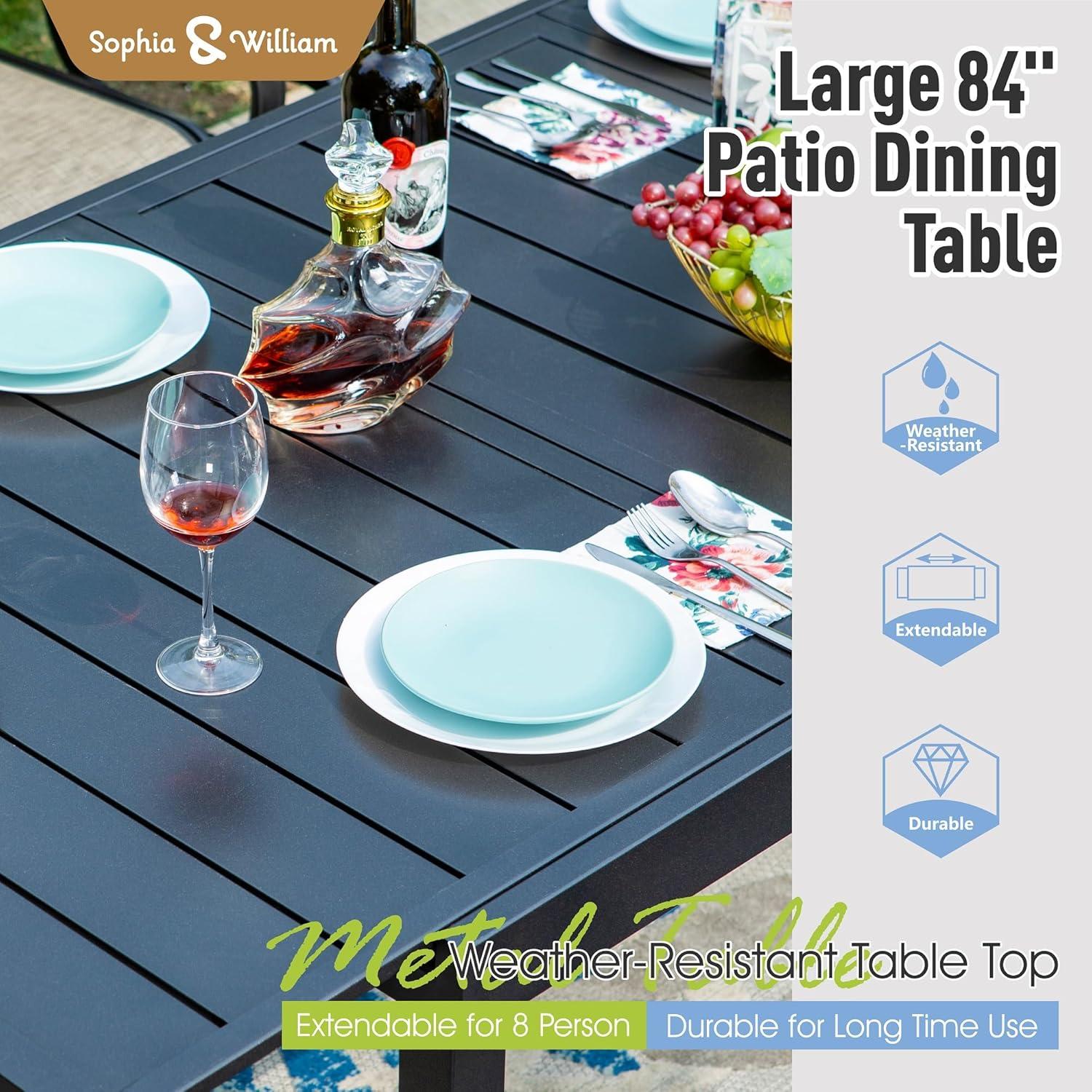 Sophia & william Patio Dining Set: How it fits your yard