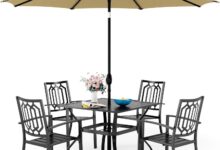 Sophia William Patio Set Stylish Comfort Meets Sun Protection