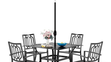 Sophia William Patio Set Stylish Comfort Meets Sun Protection