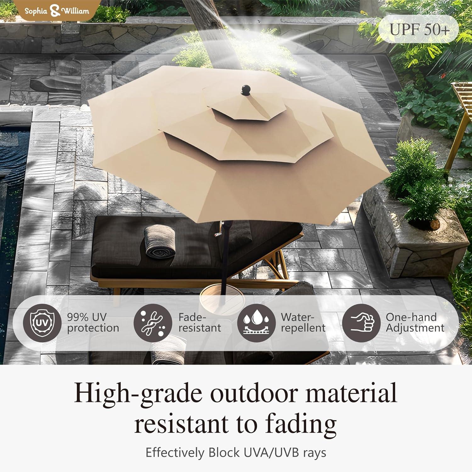 Sophia & William Patio Set: Stylish Comfort Meets Sun Protection