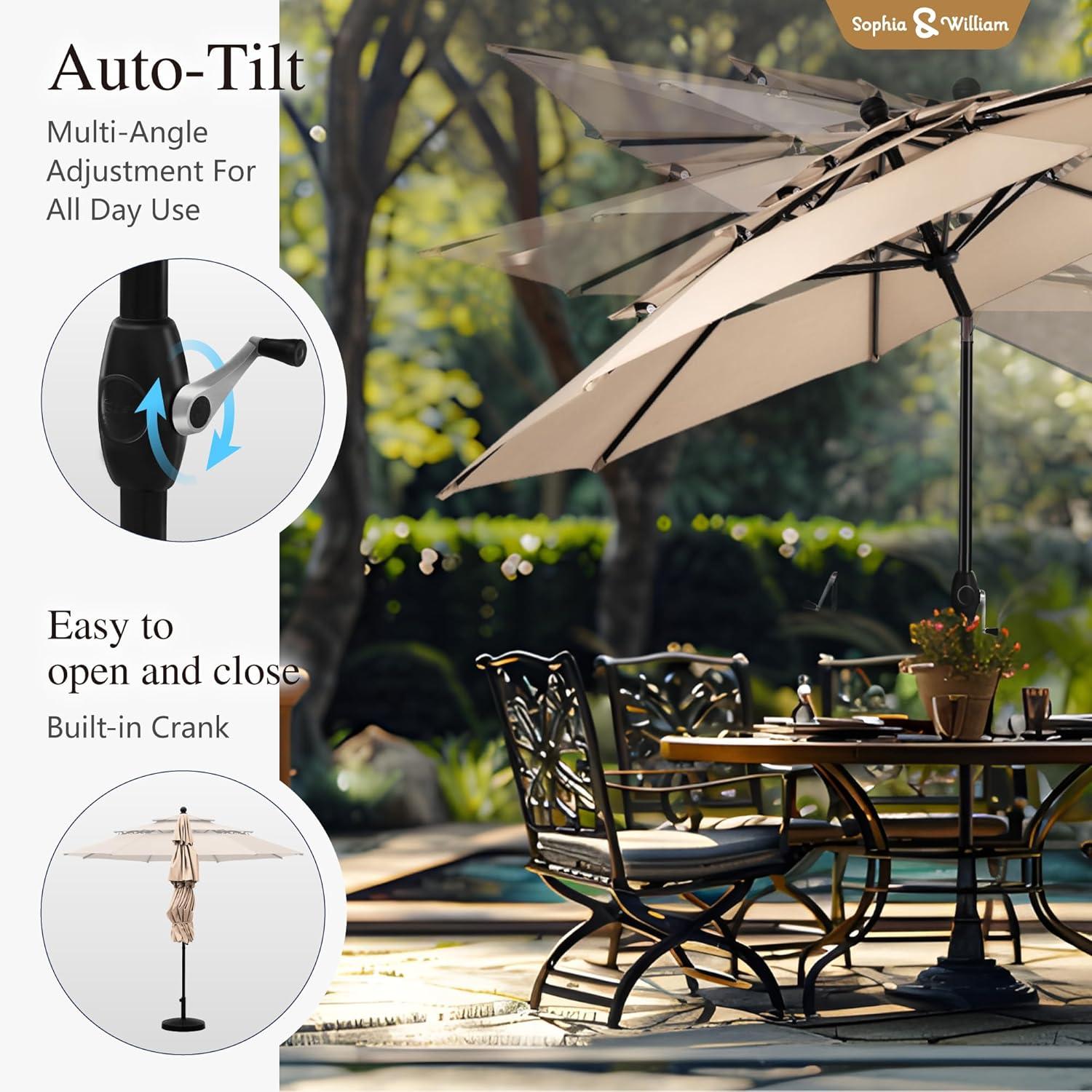 Sophia & William Patio Set: Stylish Comfort Meets Sun Protection