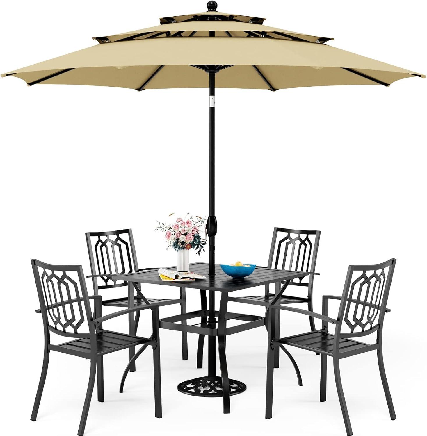 Sophia William Patio Set Stylish Comfort Meets Sun Protection