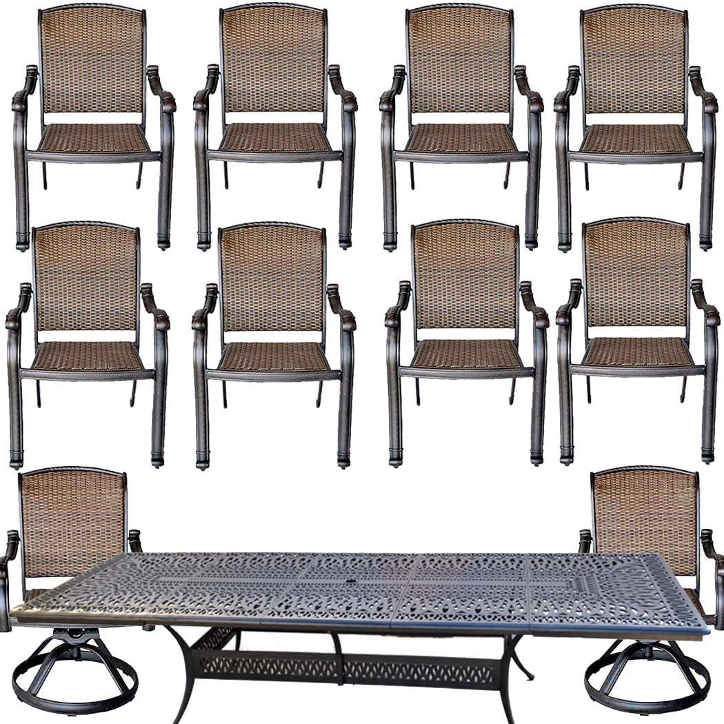 Spacious And Sturdy Exploring The 10 Person Patio Dining Set