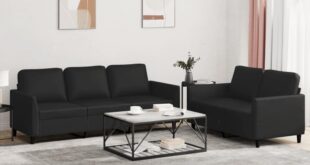 Spacious Black Faux Leather Sectional Style Meets Everyday Comfort