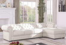 Spacious Chesterfield Leather Sectional Style Meets Comfort