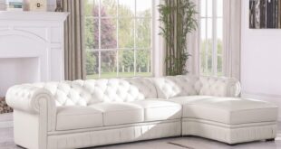 Spacious Chesterfield Leather Sectional Style Meets Comfort