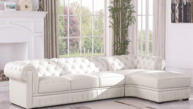 Spacious Chesterfield Leather Sectional Style Meets Comfort