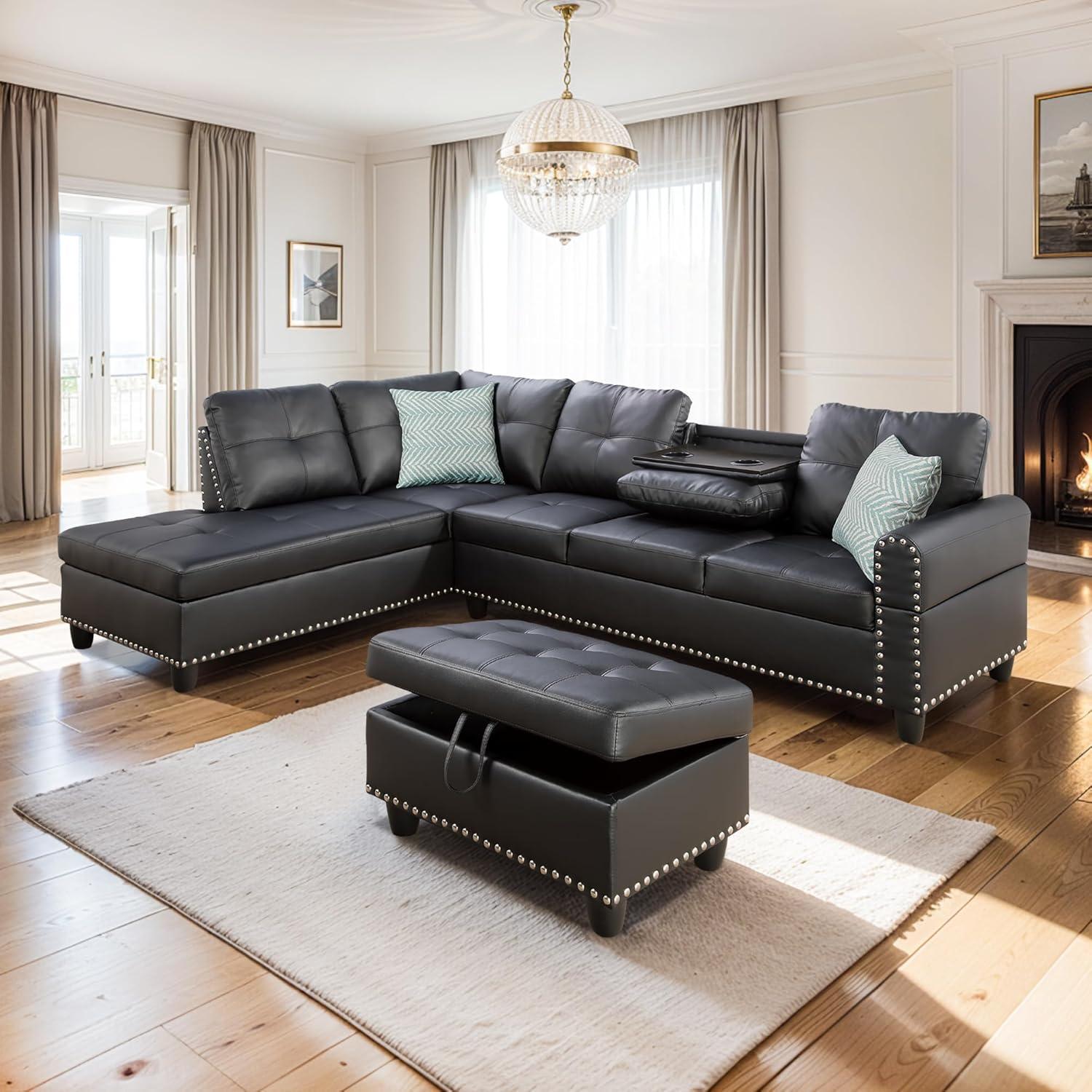Spacious Comfort And Style Exploring The 3 Piece Faux Leather Sofa Set
