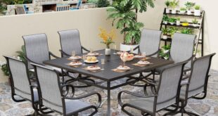 Spacious Comfort And Style Large 9 Piece Patio Dining Set Review