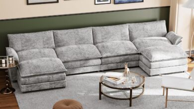 Spacious Comfort And Style With The Shahoo U Shaped Sofa