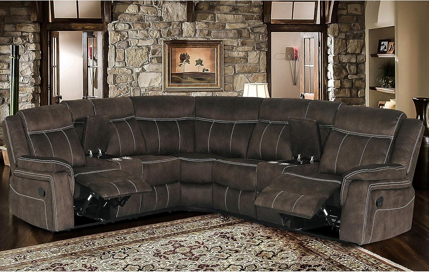 Spacious Comfort Meets Function In Ac Pacific Juan Sectional Sofa