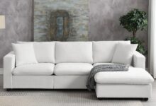 Spacious Comfort Meets Style In A Modern L Shaped Sectional Sofa