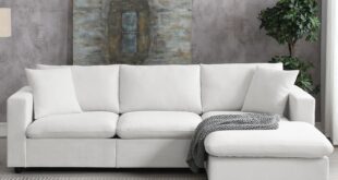 Spacious Comfort Meets Style In A Modern L Shaped Sectional Sofa