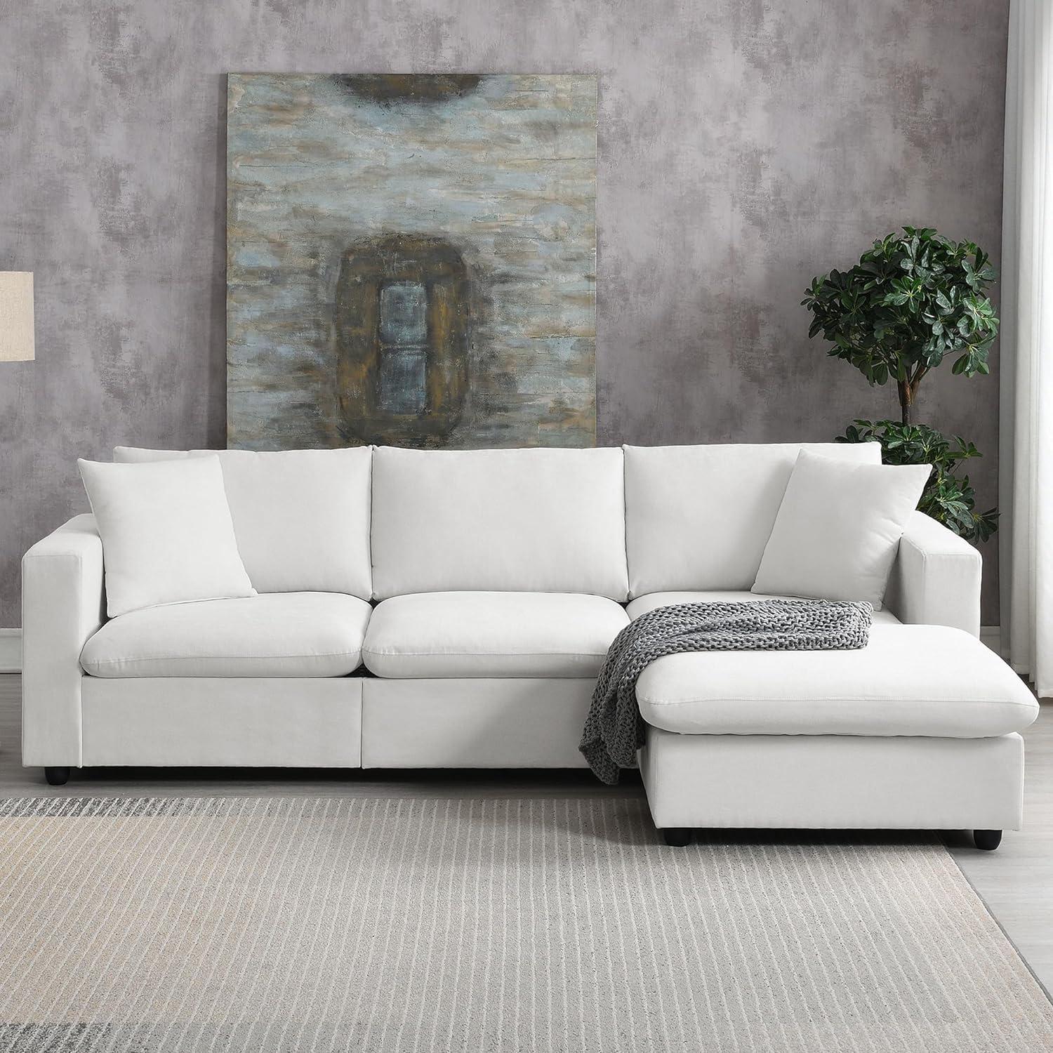 Spacious Comfort Meets Style In A Modern L Shaped Sectional Sofa