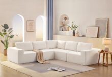 Spacious Comfort Meets Style In This Modular L Shaped Sofa