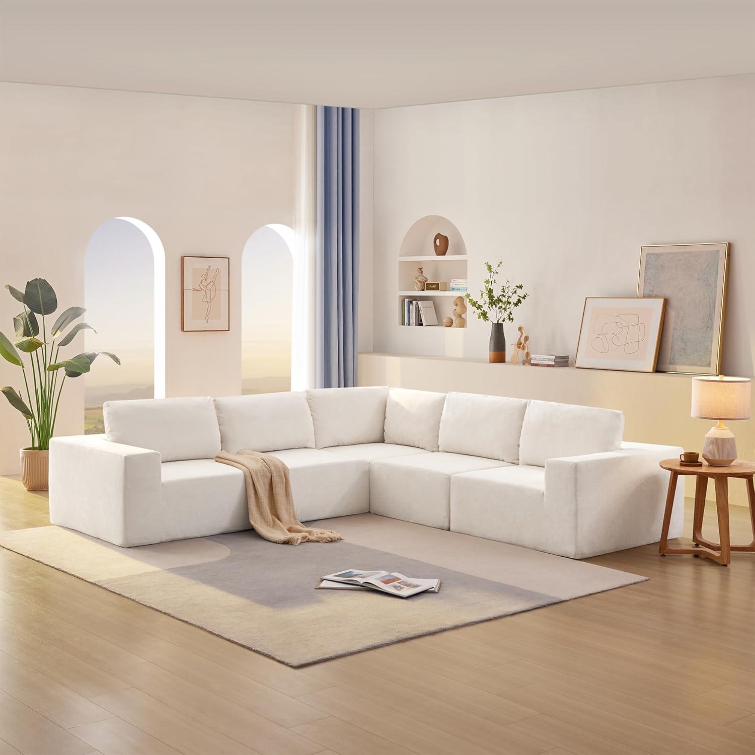 Spacious Comfort Meets Style In This Modular L Shaped Sofa