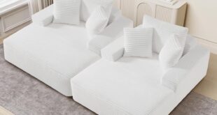 Spacious Faux Fur Chaise Lounge Set For Ultimate Relaxation