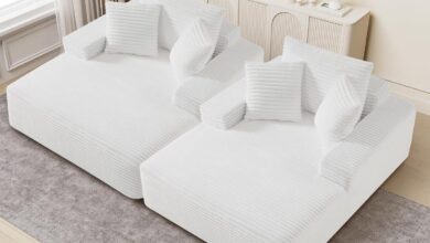 Spacious Faux Fur Chaise Lounge Set For Ultimate Relaxation