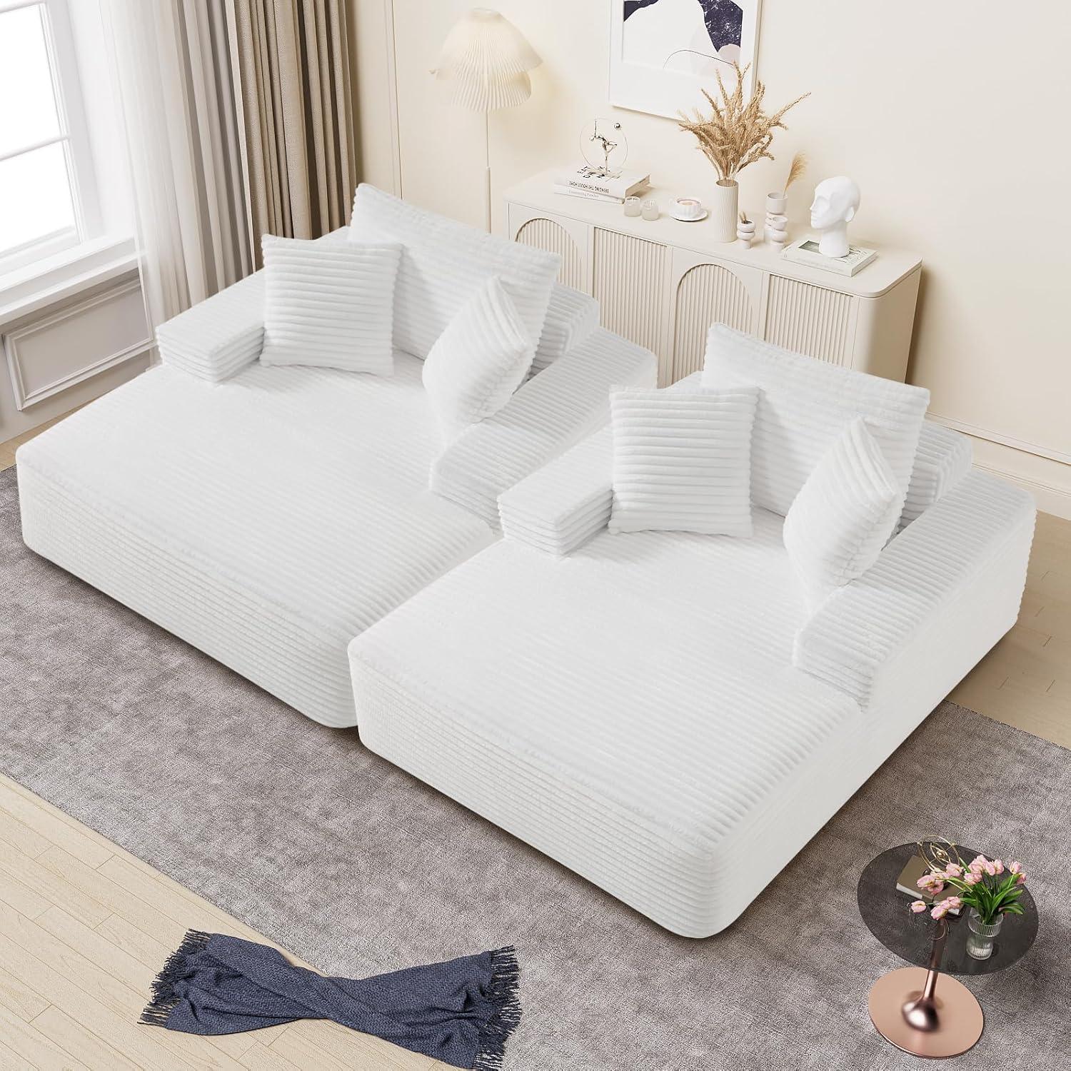 Spacious Faux Fur Chaise Lounge Set For Ultimate Relaxation