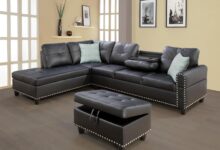 Spacious L Shaped Sofa With Storage And Hidden Cup Holders