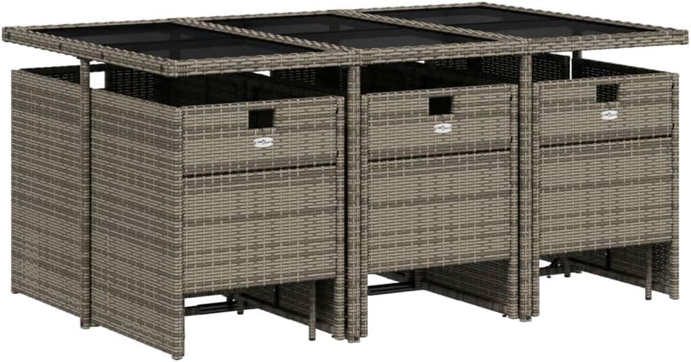 Spacious & Stylish: Exploring an 11-Piece Gray Patio Set