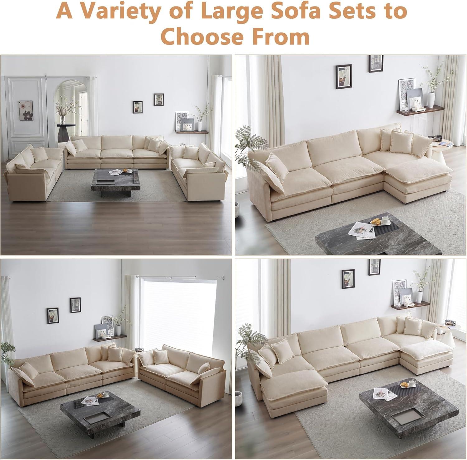 Spacious & Stylish: Exploring mikibama's Cloud-Like Sofa Set
