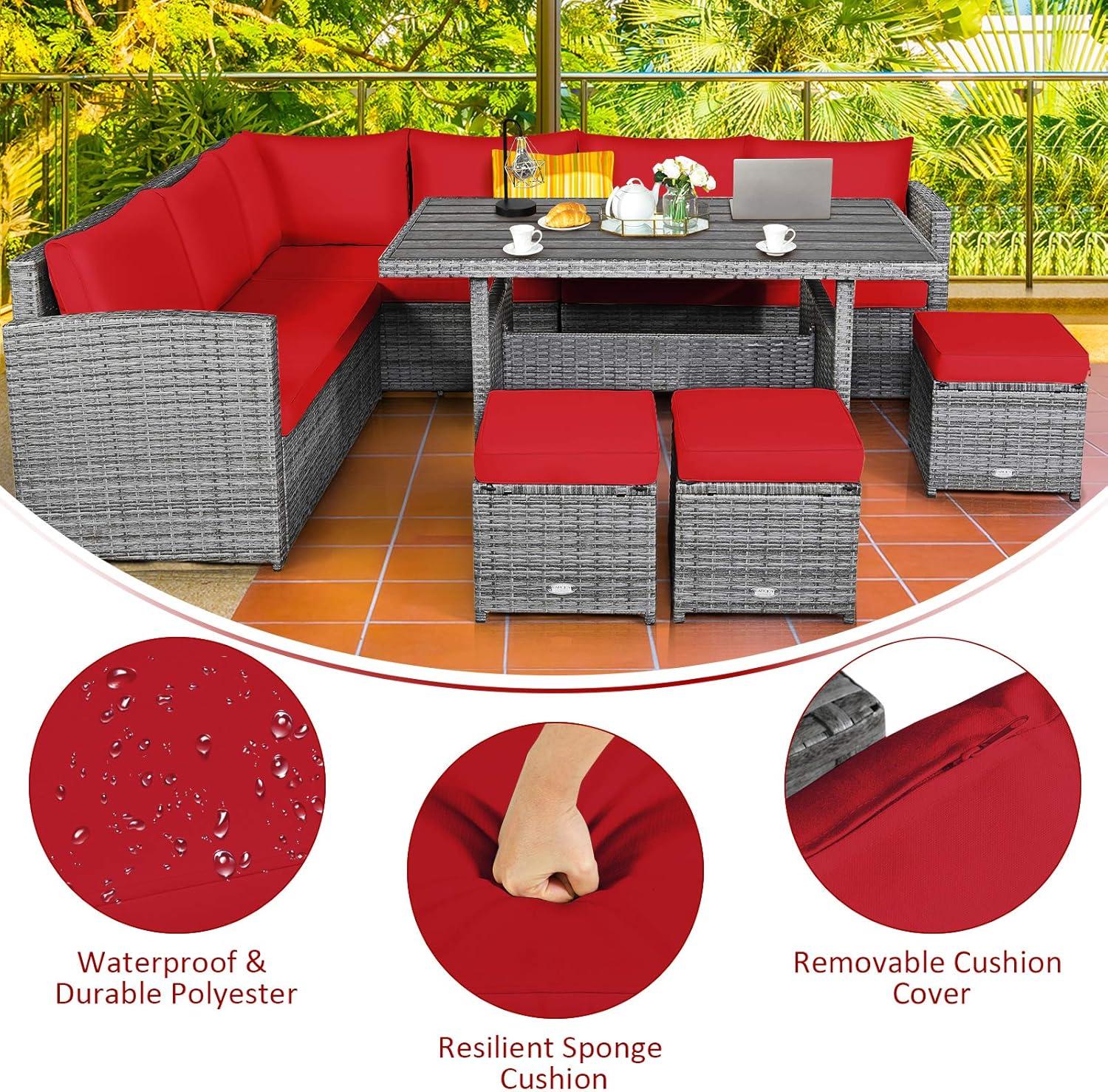 Spacious & Stylish: Exploring the Tangkula 7-Piece patio Set