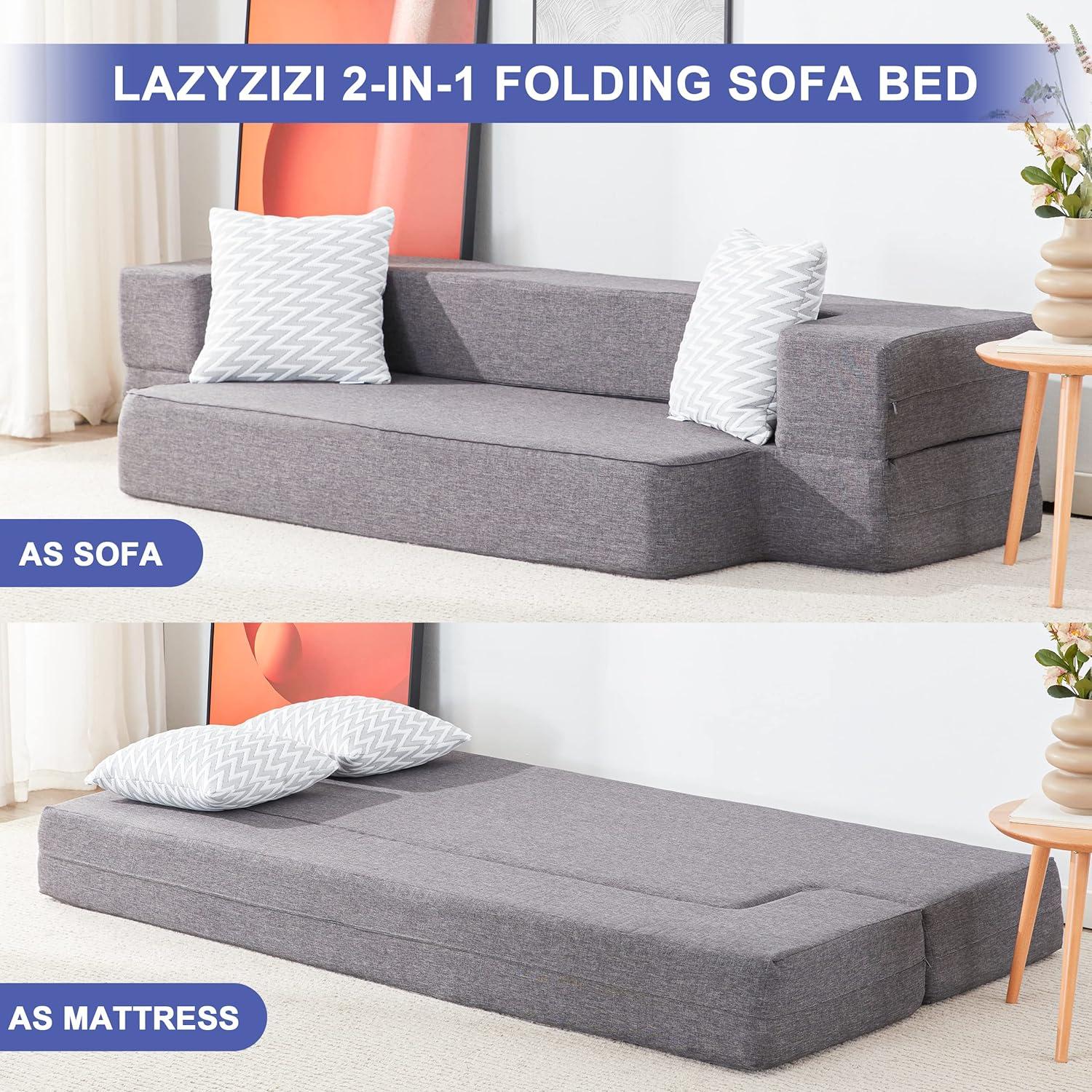 Spacious & Versatile Floor Sofa Bed for Small Living Spaces