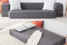 Spacious Versatile Floor Sofa Bed For Small Living Spaces