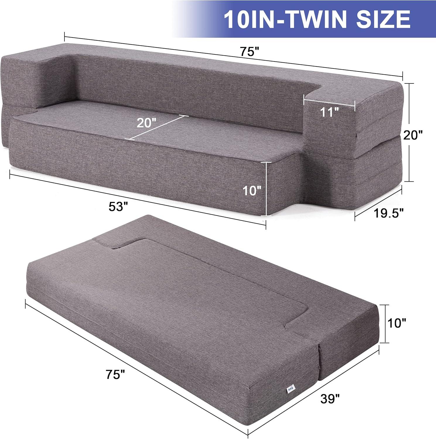 Spacious & Versatile Floor Sofa Bed for Small Living Spaces