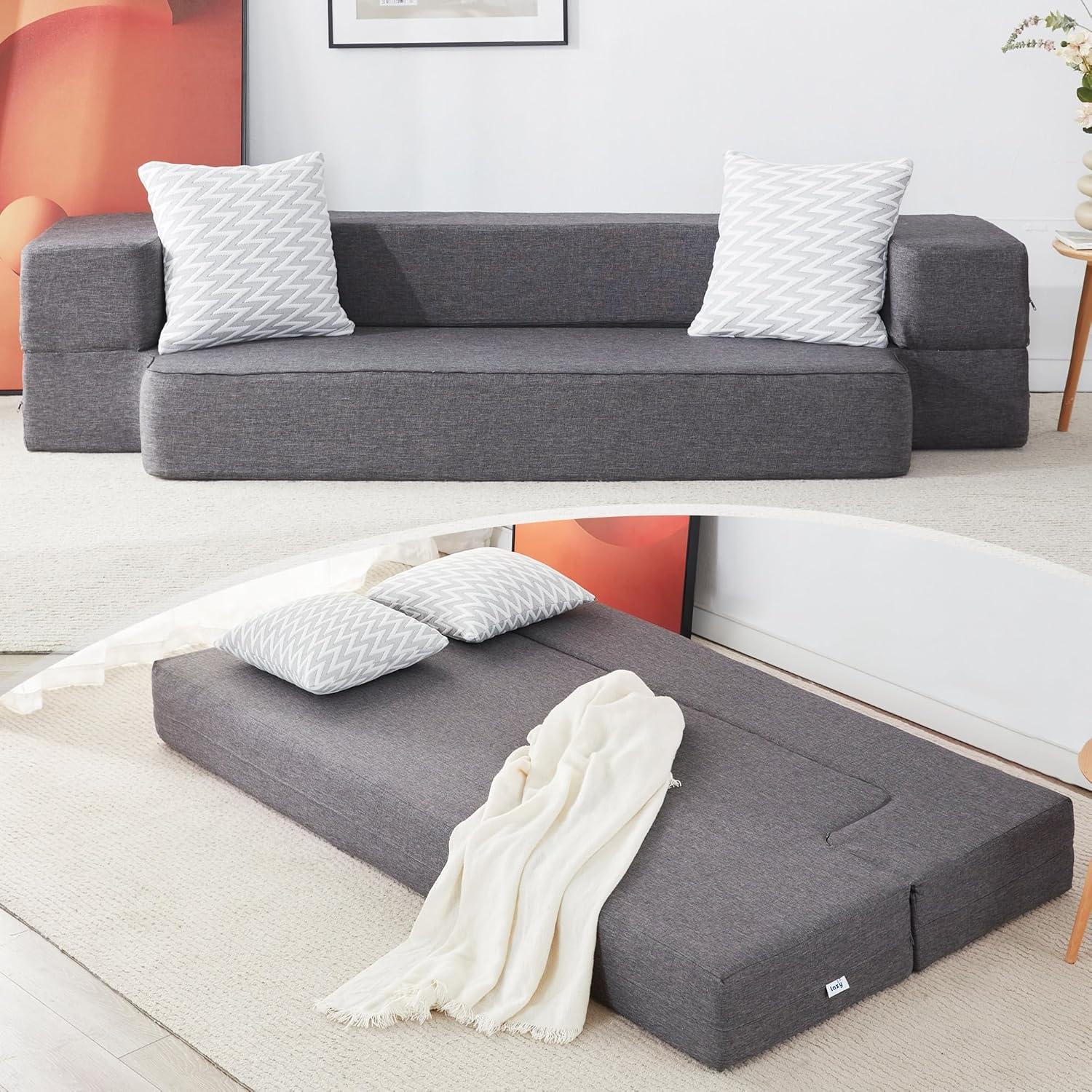 Spacious & Versatile Floor Sofa Bed for Small Living Spaces