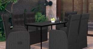 Spending Evenings In Style Black Rattan Garden Dining Set Review