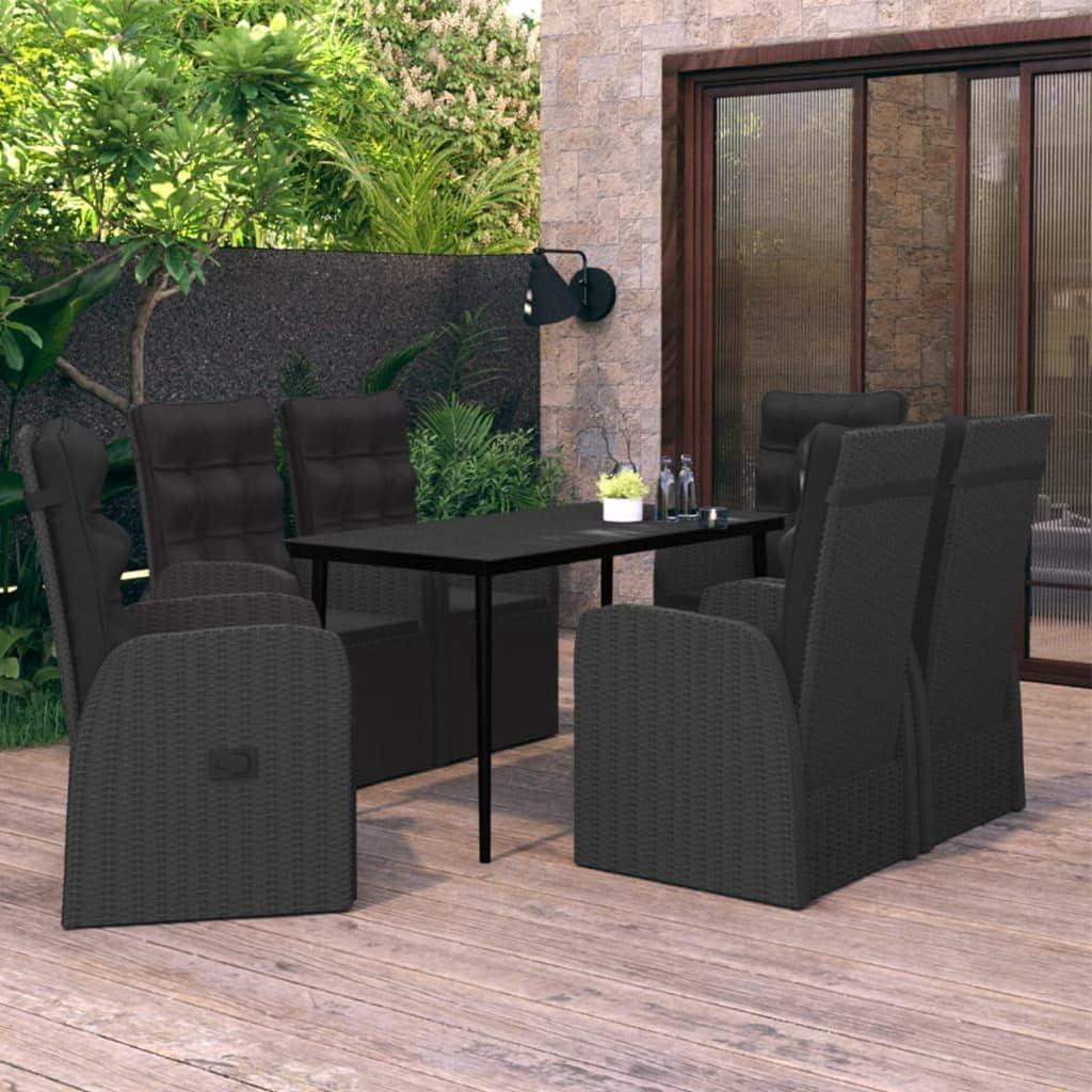 Spending Evenings In Style Black Rattan Garden Dining Set Review