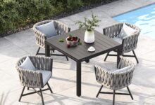 Spinning Comfort Meets Style Outdoor Dining Set Review