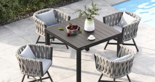 Spinning Comfort Meets Style Outdoor Dining Set Review