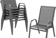 Stackable Patio Chairs Set Comfort Meets Easy Outdoor Style