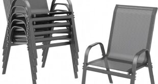 Stackable Patio Chairs Set Comfort Meets Easy Outdoor Style