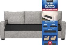Steel Reinforced Support Bars Extending Couch Comfort Together