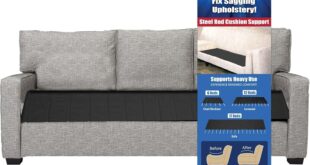 Steel Reinforced Support Bars Extending Couch Comfort Together