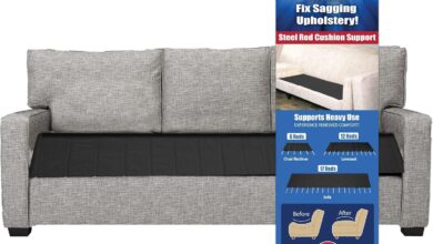 Steel Reinforced Support Bars Extending Couch Comfort Together
