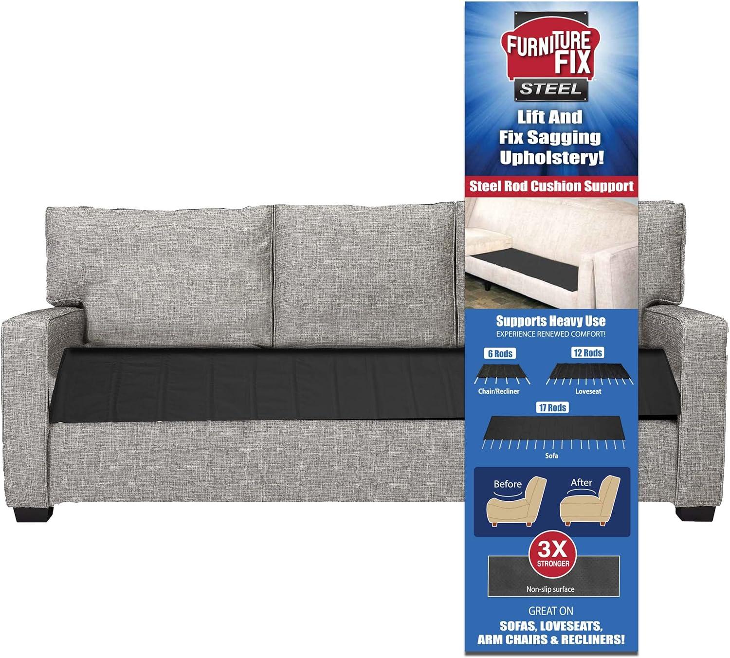 Steel Reinforced Support Bars Extending Couch Comfort Together