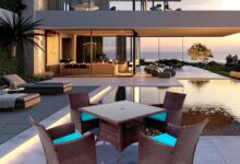 Sunnymall Outdoor Wicker Dining Set For Your Compact Patio