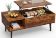 Sweetcrispy Lift Top Coffee Table Stylish Storage Function