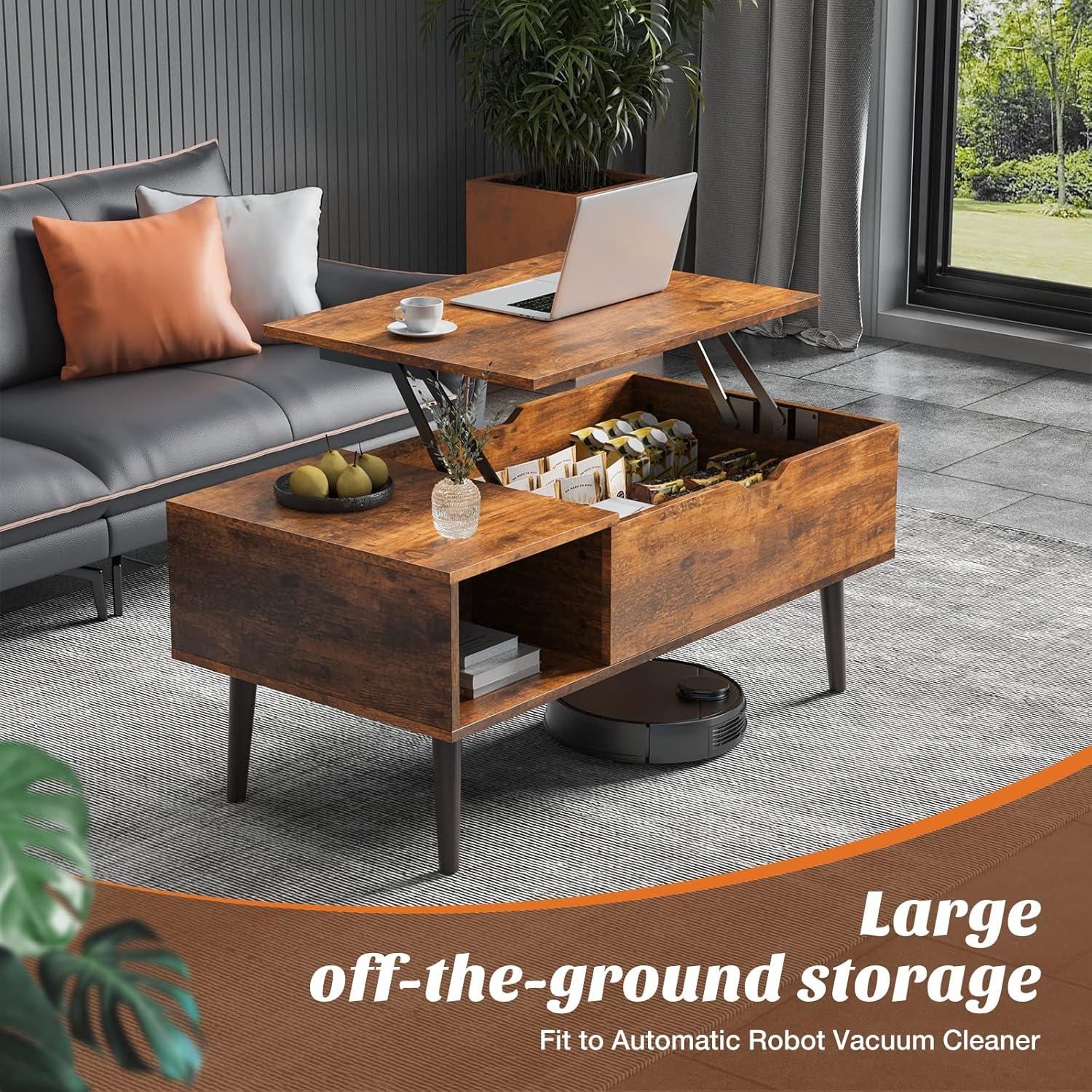 Sweetcrispy Lift Top Coffee Table: stylish Storage & Function