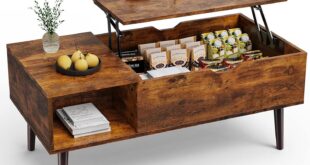 Sweetcrispy Lift Top Coffee Table Stylish Storage Function