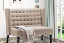 Tongli 46 Small Loveseat Settee Fits Your Narrow Entryway