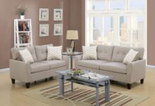Transform Your Living Space With This Stylish 2 Piece Sofa Set