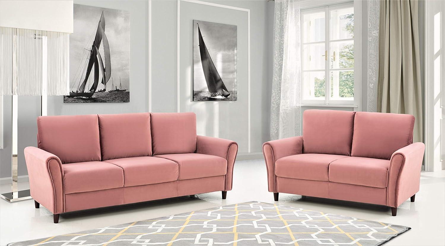 Transforming Living Spaces With The Stoughton Rose Mid Century Sofa Set